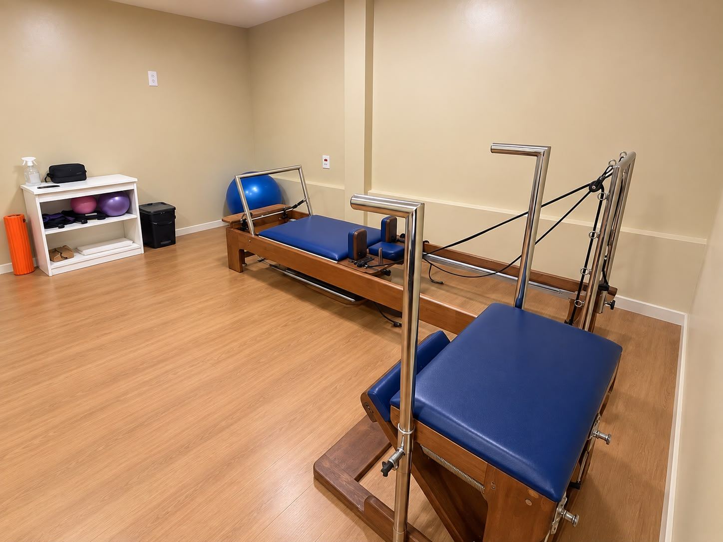 Equipamento de Pilates utilizado nas sessões de reabilitação